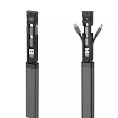 Budi 9 in 1 Multifunctional Cable Stick 65W Fast Charging Support TF SIM Card Data Sync