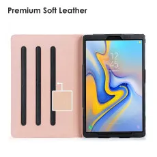 Leather Case For Samsung Galaxy Tab A 2018 Soft Genuine Leather Cover Adjustable Angle Case For T590/T595