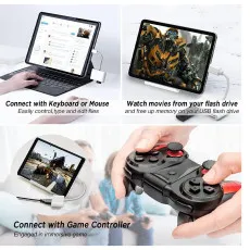 SD Card Reader for iPhone/iPad 8-Pin SD/TF Card Camera Reader Adapter UK