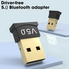 USB V5.0 Bluetooth Wireless Audio Music Adapter Dongle Receiver For PC Laptop UK