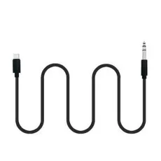 Type c aux male cable black