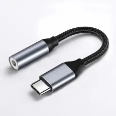 Universal 3.5mm Female Aux Audio Jack to C Type OTG Adapter
