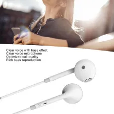 Wired Earphone With 3.5mm Jack Super Bass In Earphone Mic hands-free