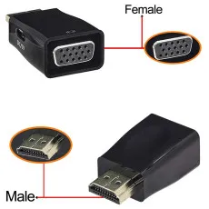 HDMI to VGA Adapter For HD Video Connector Adapter For PC Laptop Projector DVD
