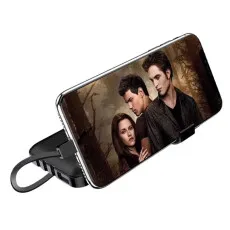 Portable Power Bank With Built in Cables 10000mAh Battery Pack Adapter For Phones