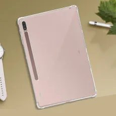 Galaxy Tab S7 Plus TPU Case UK 12.4 inch 2020, SM-T970/T976 Crystal Clear TPU Skin Bumper Back Cover