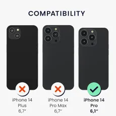 iPhone 14 Pro Silicone Case with Card Slot – Slim & Protective UK Stock