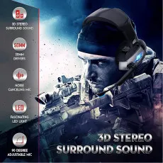 Best Gaming Headset with Microphone High-Quality Wired Headphones for PC & Laptop UK