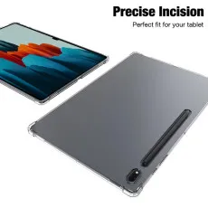 Samsung Galaxy Tab S7 FE TPU UK 12.4 inch 2021, SM-T730/T33 Crystal Clear TPU Skin Bumper Back Cover