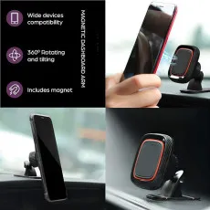 Magnetic Phone Car Mount 360° Dashboard Magnetic Car Phone Holder
