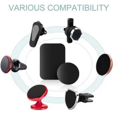 2X Slim Magnetic Replacement Spare Metal Plates For Phone Case Back Sticky Pad Fits All Mobile UK