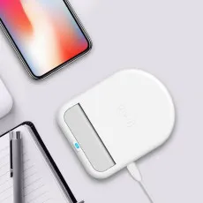10W Fast Mobile Phone Wireless Charger Adapter With Ultra-Slim Pad Stand Holder