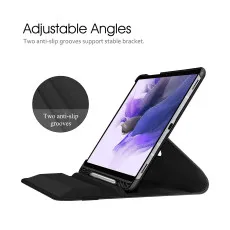 Samsung Galaxy Tab S7 Fe Rotate Case UK 12.4 inches SM-T730/T733 Rotating Slim PU Leather Protective Cover