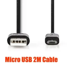 2M Micro USB Mobile Phone Charging Cable Charge Fast Your Samsung, Huawei, Xiamen Devices UK