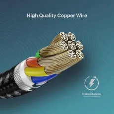 3A Fast Micro USB Nylon Braided Charging Cable & Data Sync Cable Lead For All Samsung Oppo Vivo Huawei