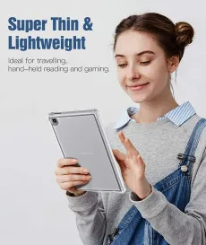 Samsung Galaxy Tab A7 Lite Case UK 8.7 inch 2022, SM-T200/T225 Crystal Clear TPU Skin Bumper Back Cover