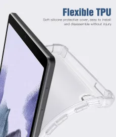 Samsung Galaxy Tab A7 Lite Case UK 8.7 inch 2022, SM-T200/T225 Crystal Clear TPU Skin Bumper Back Cover