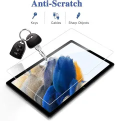 Galaxy Tab A8 10.5 Screen Protector UK 2022, Tempered Glass SM-X200/X205 Compatible,9H Hardness Crystal Clear (2-Pack)