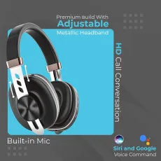 Wireless Running Headband Sports Built-In Mic Headphone Black Aux Connectivity & Sensory Bass UK