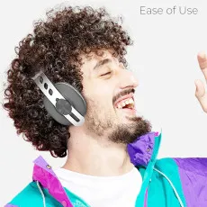 Wireless Running Headband Sports Built-In Mic Headphone Black Aux Connectivity & Sensory Bass UK