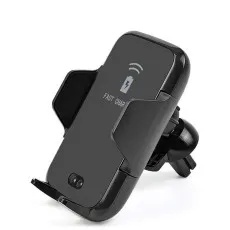 Fast Wireless In Car Phone Charger & Holder for iPhone Samsung Huawei