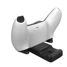 Fast Dual USB Charging Station Stand For PS5 Wireless Controllers With Charging Cable