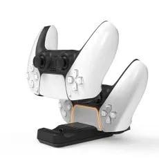 Fast Dual USB Charging Station Stand For PS5 Wireless Controllers With Charging Cable