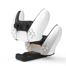 Fast Dual USB Charging Station Stand For PS5 Wireless Controllers With Charging Cable