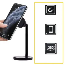 Universal 360° Rotating & Adjustable Phone Stand Holder For Android Phones,iPhones & Tabs Free UK Shipping