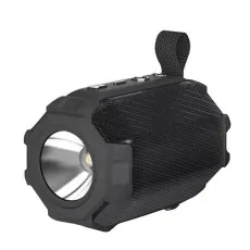 Best Portable Wireless Bluetooth Speaker Extra Bass Big LED Light USB Flash (Black) | UK Free Shipping