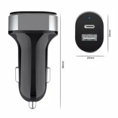 Fastest 18W QC3.0 & PD Car Charger Type C Charging Adapter For iPhone & Android |UK Free Shipping