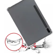 Samsung Galaxy Tab S8 Plus Case UK 12.4 inch 2022, SM-X800 Crystal Clear TPU Skin Bumper Back Cover