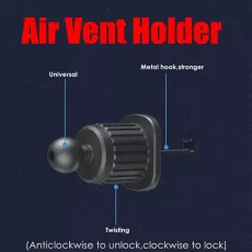 Sleek Air Vent Phone Holder (Universal - iPhone, Samsung & More) UK Free Shipping