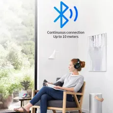 Best Wireless Headphones Mic & LED Light Noise Cancelling Voice Call Headset UK