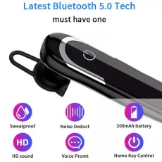 Wireless Bluetooth Earpiece Headset with Mic Hands Free Calling for iPhone & Samsung UK