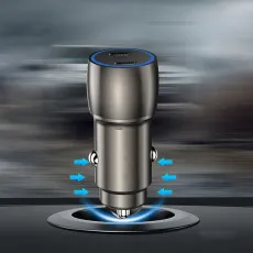 Dual Type-C USB Port Car Charger PD 40W Fast Charging Adapter