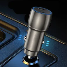 Dual Type-C USB Port Car Charger PD 40W Fast Charging Adapter