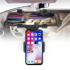 Universal Car Rear View Mirror Phone Holder GPS Mount Stand for Vehicles UK