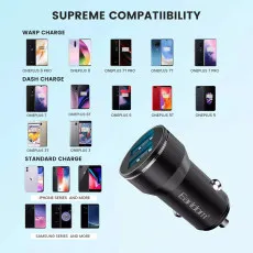 Fast Dual USB Car Charger 12V Adapter for iPhone & Samsung Fits All Phones UK