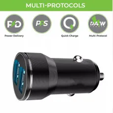 Fast Dual USB Car Charger 12V Adapter for iPhone & Samsung Fits All Phones UK