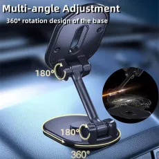 360° Rotating Foldable Strong Magnetic Car Phone Holder for Dashboard | UK Free Shipping