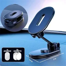 360° Rotating Foldable Strong Magnetic Car Phone Holder for Dashboard | UK Free Shipping
