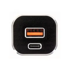 High-Speed Dual Port Car Charger with USB Type-C for iPhone and Samsung - UK