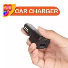 High-Speed Dual Port Car Charger with USB Type-C for iPhone and Samsung - UK