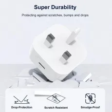 20W Fast Type C Wall Plug Mobile Phone Charger Adapter For iPhone, Samsung Laptop - UK