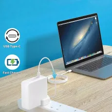 3 Pin Wall Plug Type C Charger Adapter Fast Charger For MacBook, iPhone, Samsung, iPads