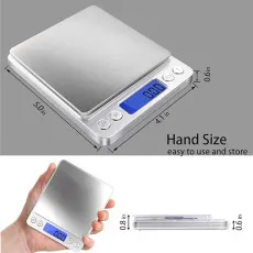 Digital Electronic Kitchen Scales 0.01g-500g Postal Pocket LCD Weighing Scale for Food & Jewellery | UK