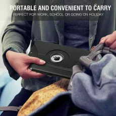 iPad Pro 2022 Case UK 12.9 360 Rotating  Degree Slim PU Leather Protective Smart Stand Kickstand Folio Cover Case