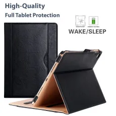 iPad Pro 6th Gen Case UK 12.9 Genuine Leather Case Soft Leather Cover For A2764, A2437, A2766