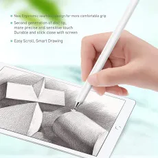 Touch Screen Pen UK Stylus Universal High Sensitive & Precision Capacitive Disc Tip (White)